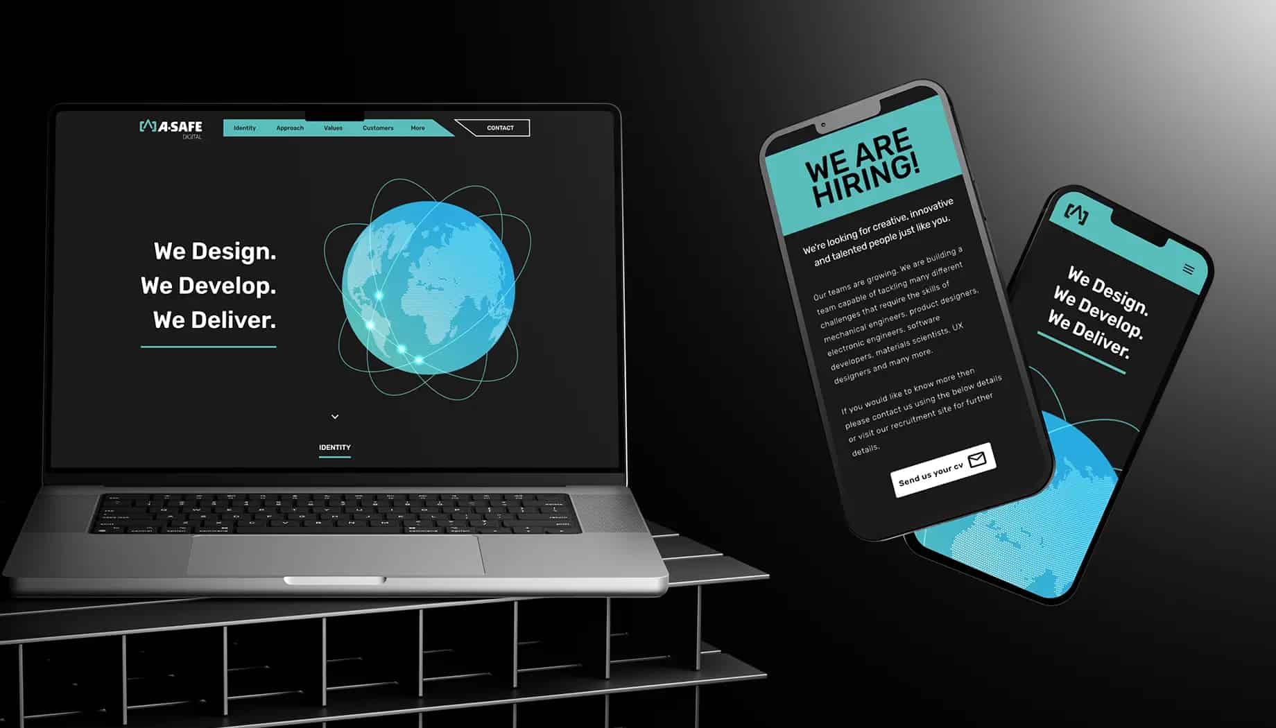 A-SAFE Digital website interface